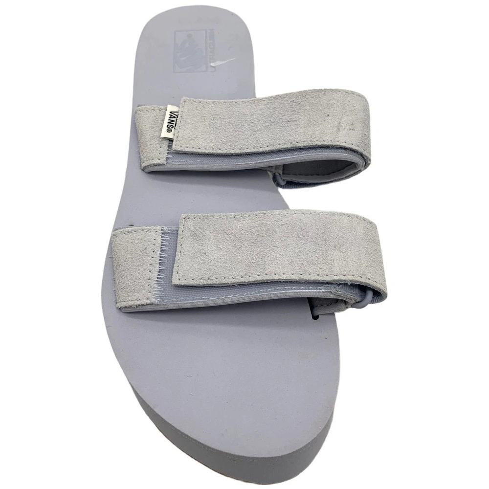 Vans Women's Cayucas Slide Mega Platform Hairy Suede Gray Dawn - Medium - Picture 2 of 3